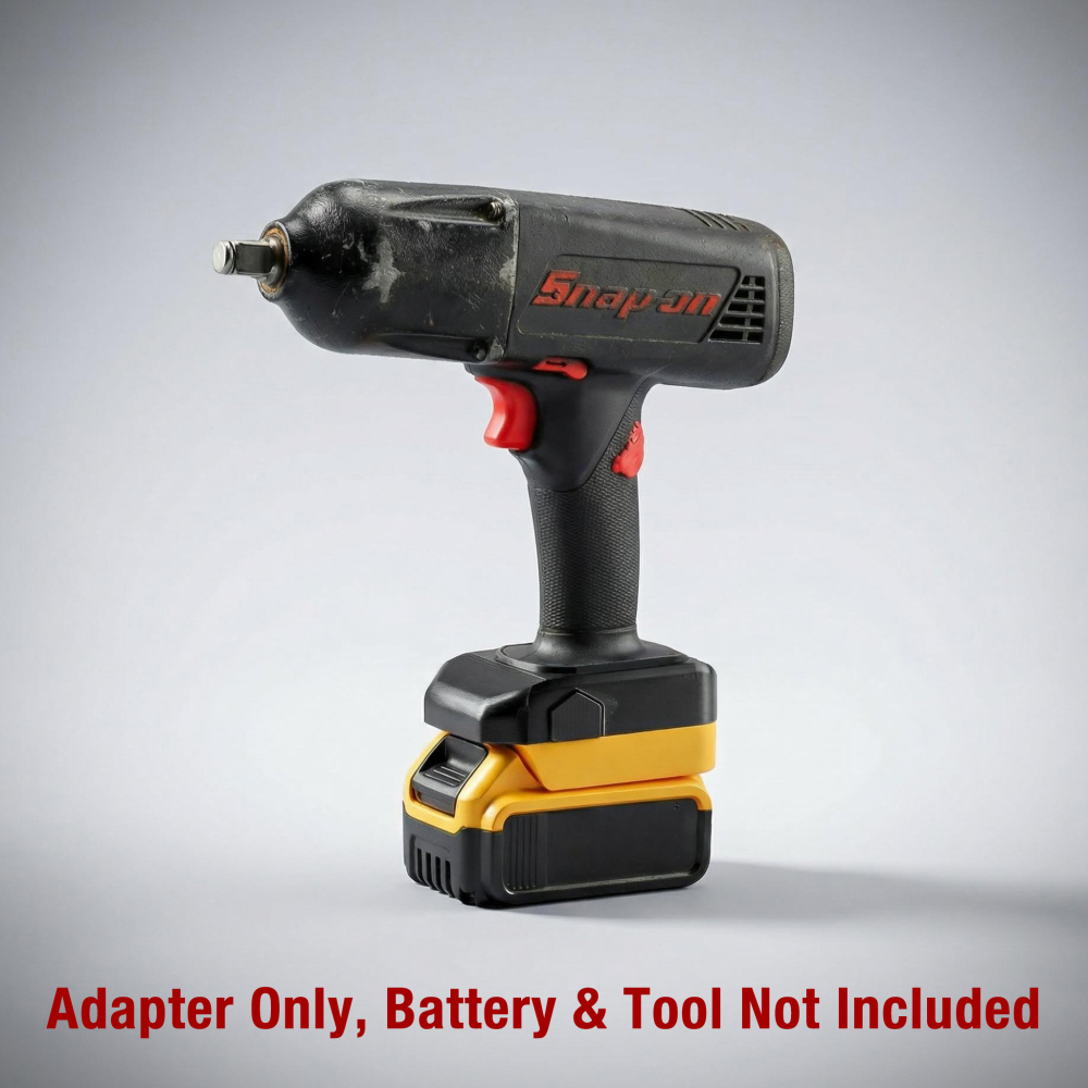 Adapter for DeWalt 20v MAX XR / 60v Li-Ion Battery to Power Older Snap-on 18V Slider Ni-Cd Tools
