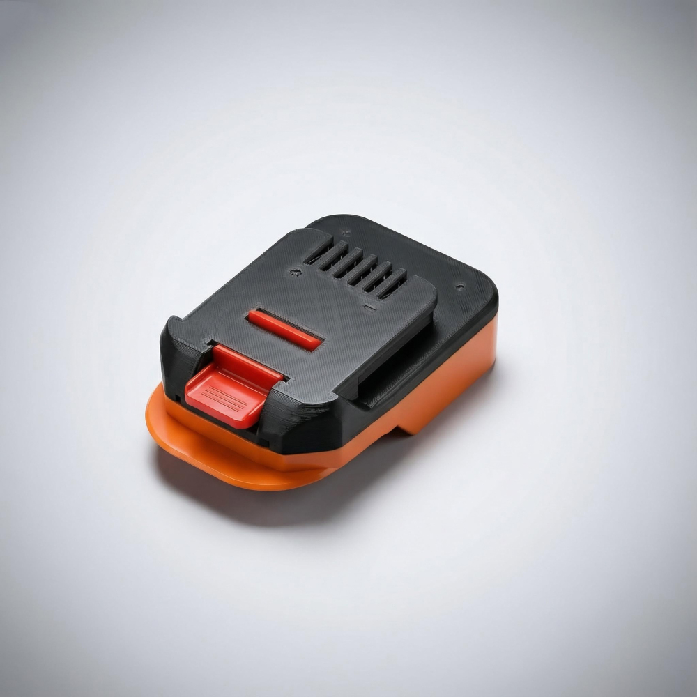 1x Adapter for Ridgid / AEG 18v Battery to MacNaught 18V Pump or Powergun Grease Gun - Built-in low-voltage protection BMS