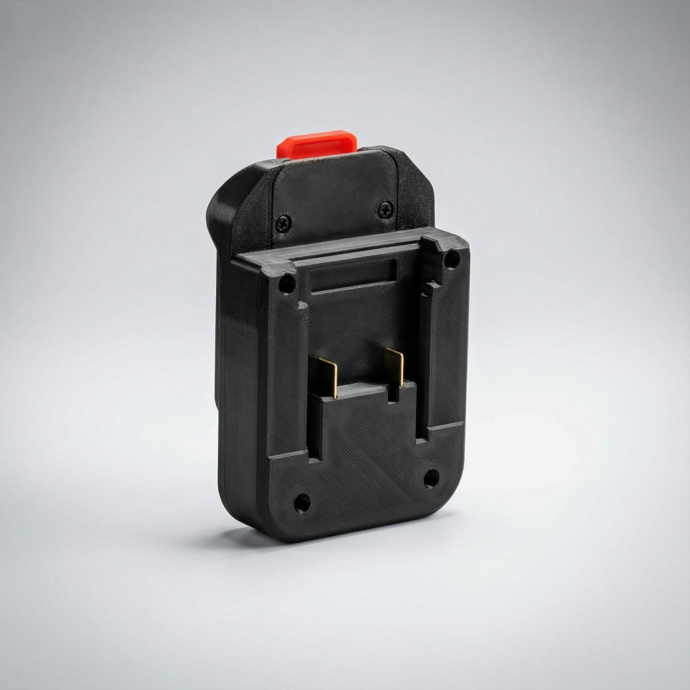 1x Adapter for Ozito 18V PXC Li-Ion Battery to MacNaught 18V Pump or Powergun Grease Gun - Built-in low-voltage protection BMS