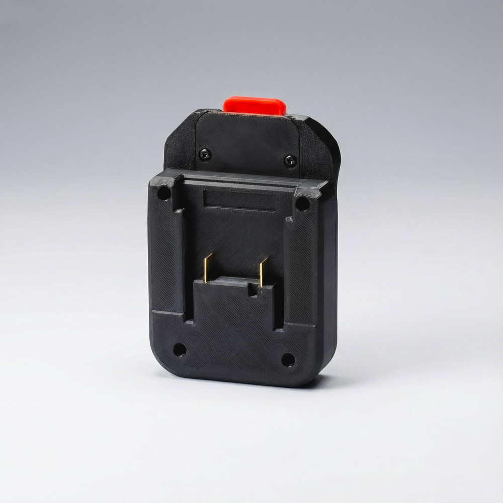 1x Adapter for Ozito 18V PXC Li-Ion Battery to MacNaught 18V Pump or Powergun Grease Gun - Built-in low-voltage protection BMS