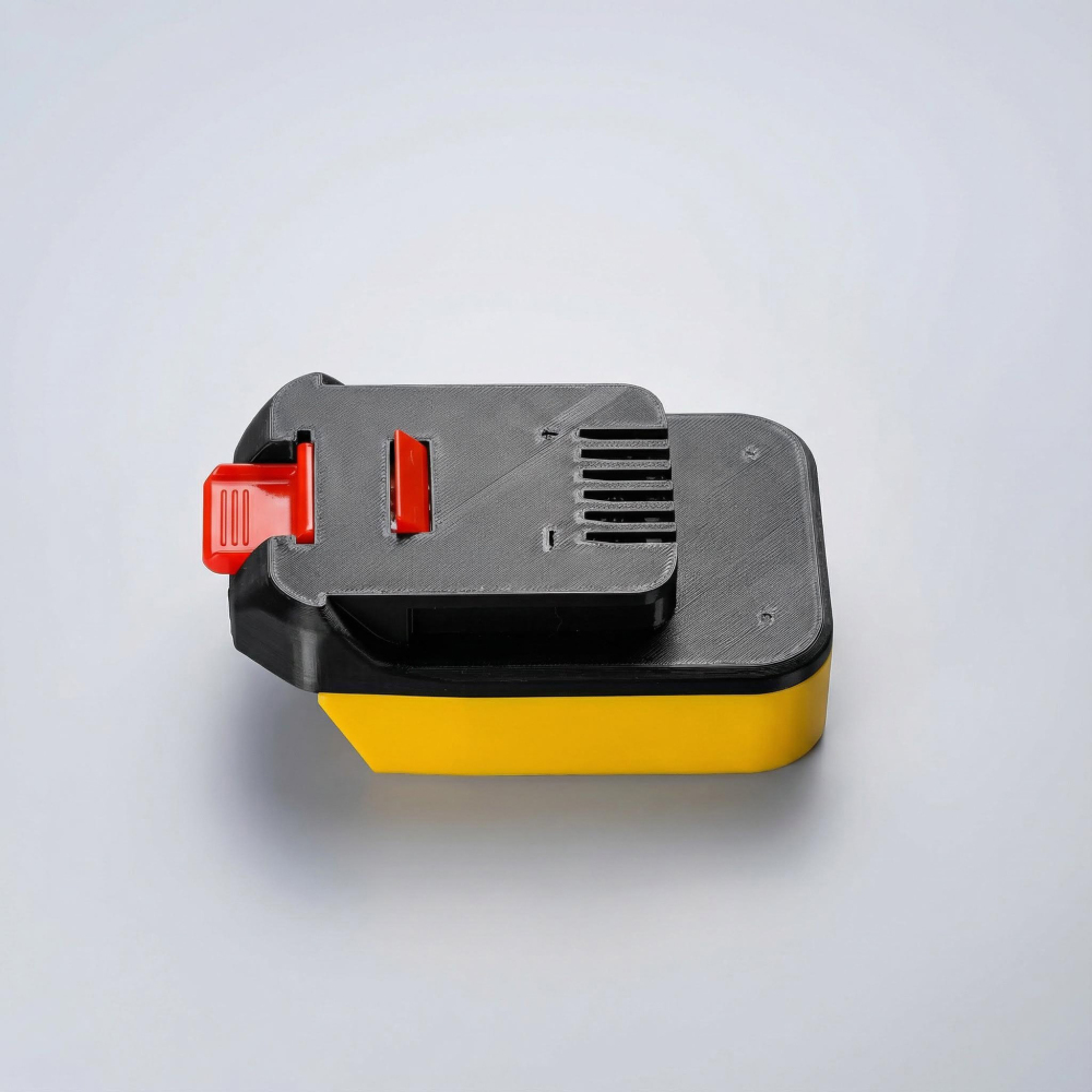 1x Adapter for DeWalt 18V / 20V XR Battery to MacNaught 18V Pump or Powergun Grease Gun - Built-in low-voltage protection BMS