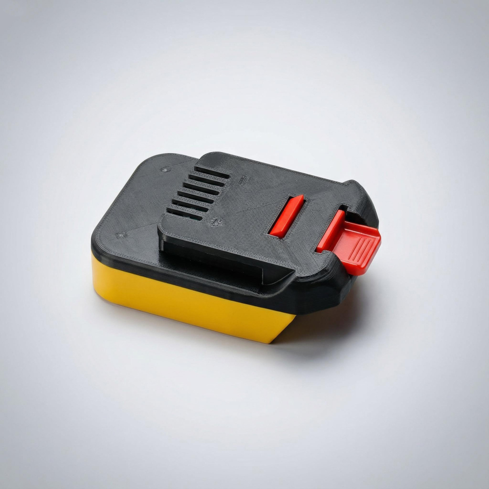 1x Adapter for DeWalt 18V / 20V XR Battery to MacNaught 18V Pump or Powergun Grease Gun - Built-in low-voltage protection BMS
