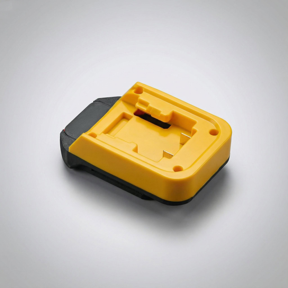 1x Adapter for DeWalt 18V / 20V XR Battery to MacNaught 18V Pump or Powergun Grease Gun - Built-in low-voltage protection BMS
