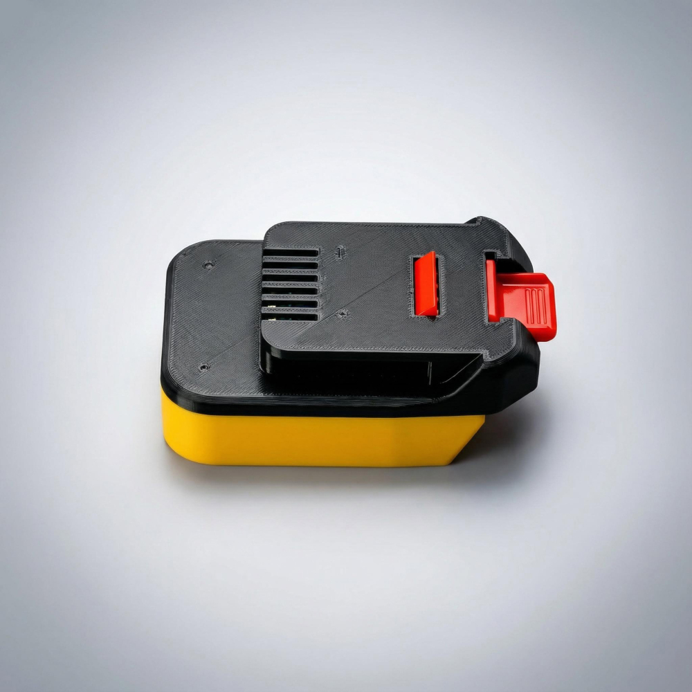 1x Adapter for DeWalt 18V / 20V XR Battery to MacNaught 18V Pump or Powergun Grease Gun - Built-in low-voltage protection BMS