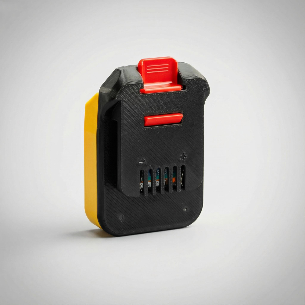 1x Adapter for DeWalt 18V / 20V XR Battery to MacNaught 18V Pump or Powergun Grease Gun - Built-in low-voltage protection BMS