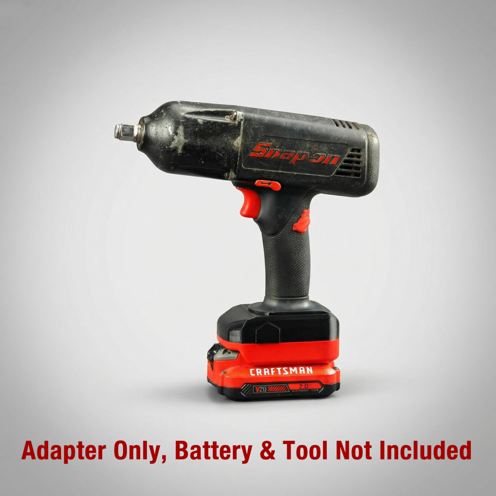Adapter for New Craftsman V-20 CMCB Model Battery to Power Older Snap-on 18V Slider Ni-Cd Tools