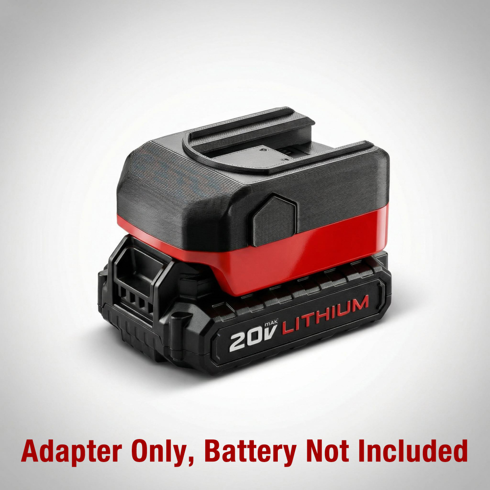 Adapter for Black and Decker / Porter Cable 20v MAX Li-ion Battery to Power Older Snap-on 18V Slider Ni-Cd Tools