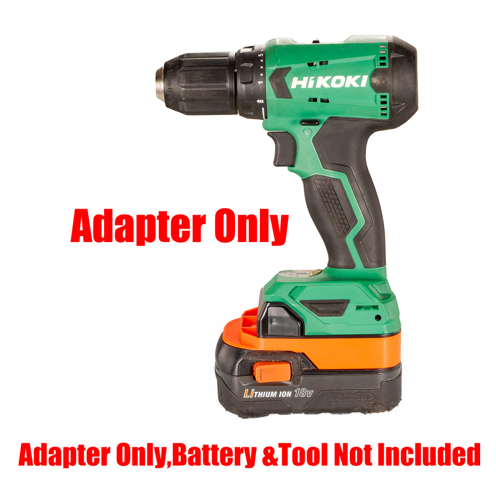 Adapter for Ridgid / AEG 18V Batteries to Power Metabo HPT 18V Tools (Power Only)