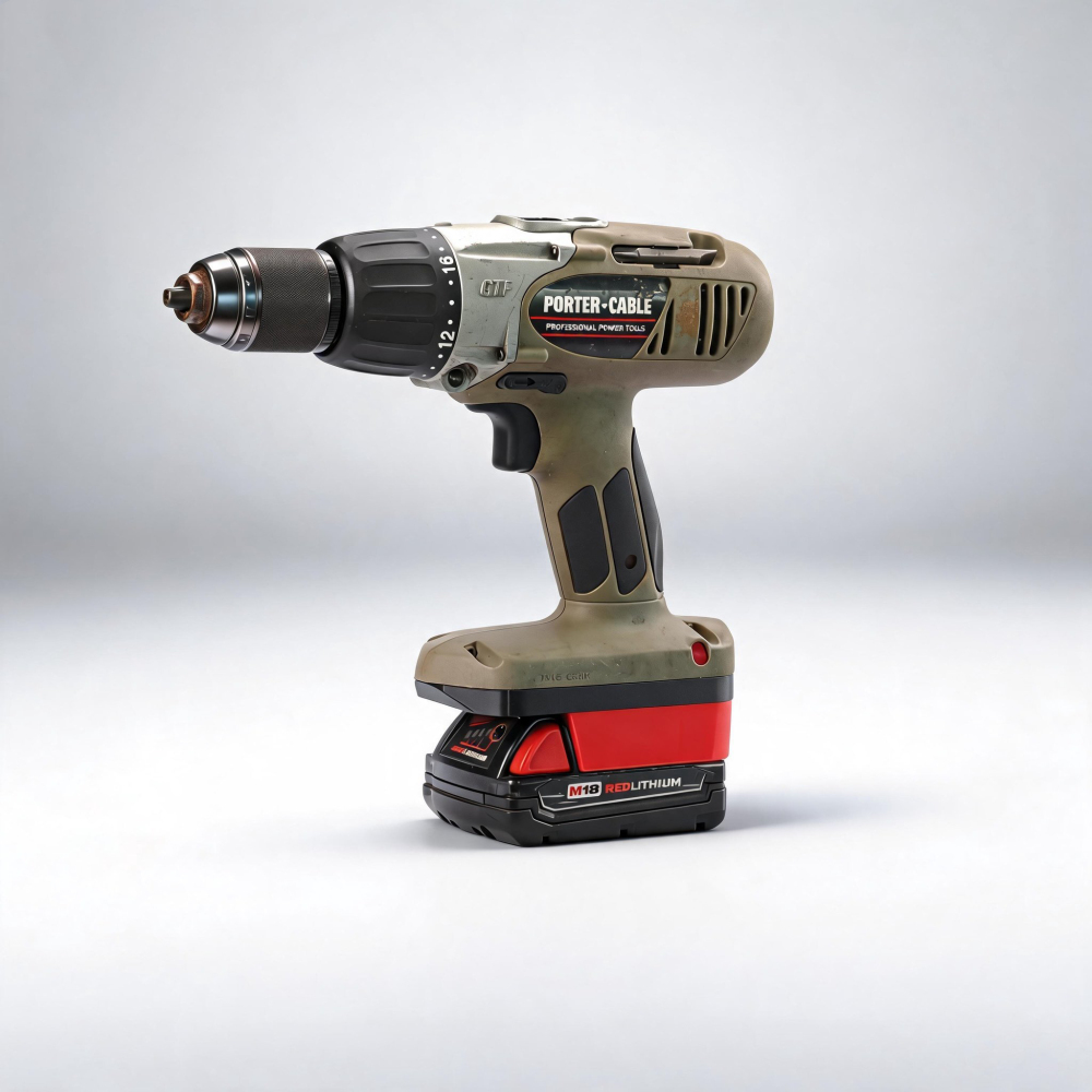 BMS Adapter for Porter Cable 19.2V Tools, Compatible with Milwaukee M18 Battery