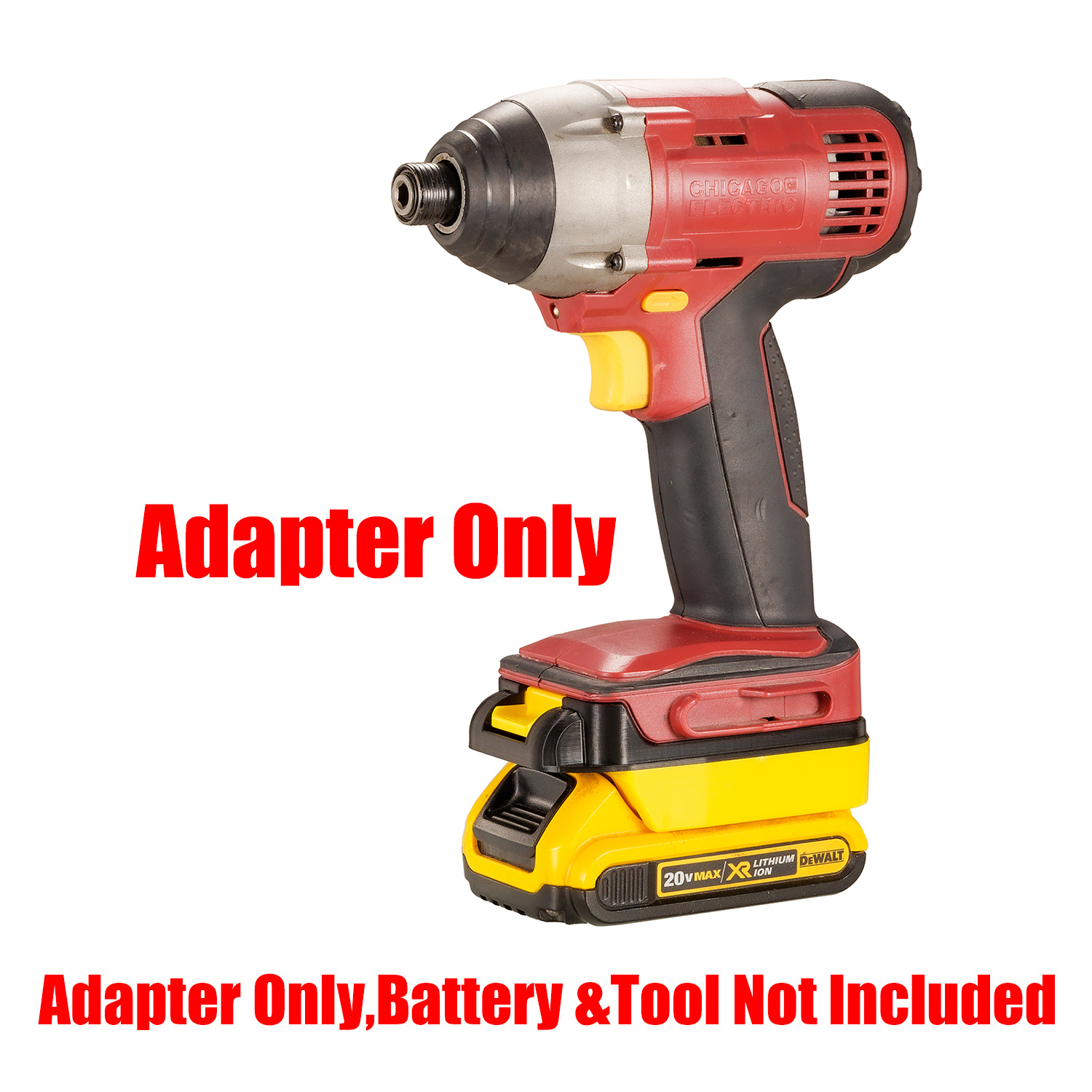 1 Adapter for DeWalt & Bauer 20V Battery to Power for Chicago Electric 18V Tools
