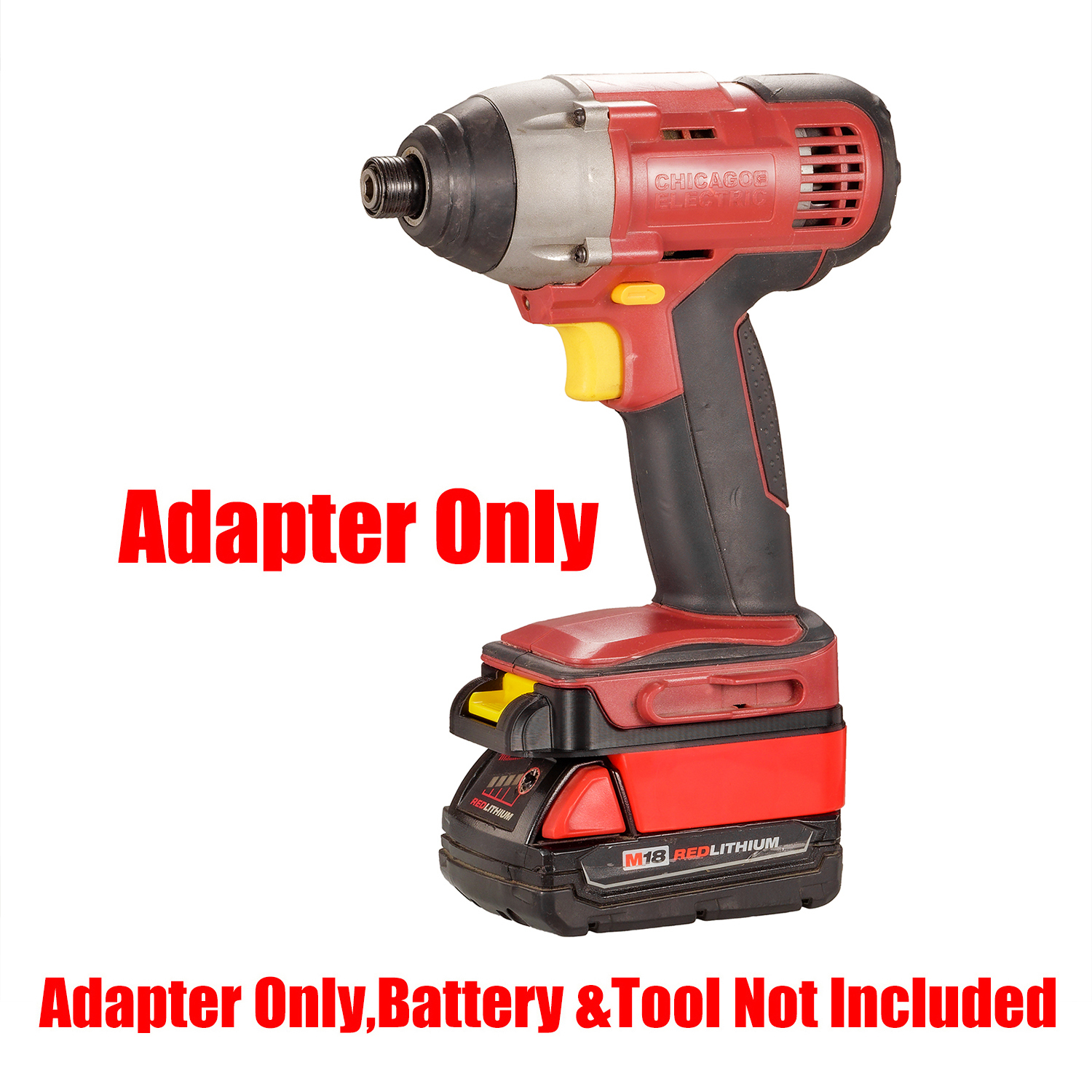 1 Adapter for Milwaukee M18 Battery to Power for CHICAGO ELECTRIC 18V Type Tools
