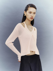 Women's fake two knitwear