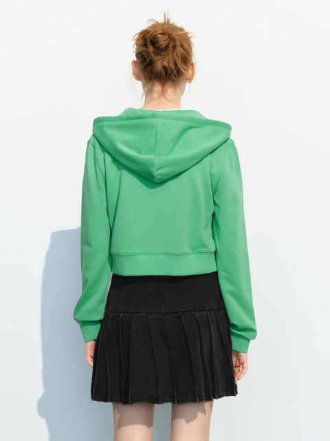 Women's hooded drawstring jacket