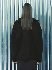 Women's double-zip knit cardigan