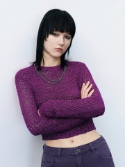 Women's textured knitwear