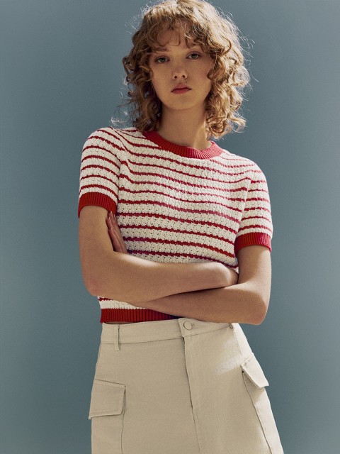 Striped knitwear for women