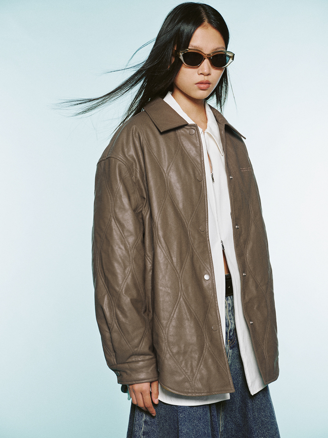 Women's button coat