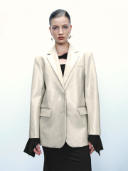 Women's leather coat