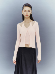 Women's fake two knitwear