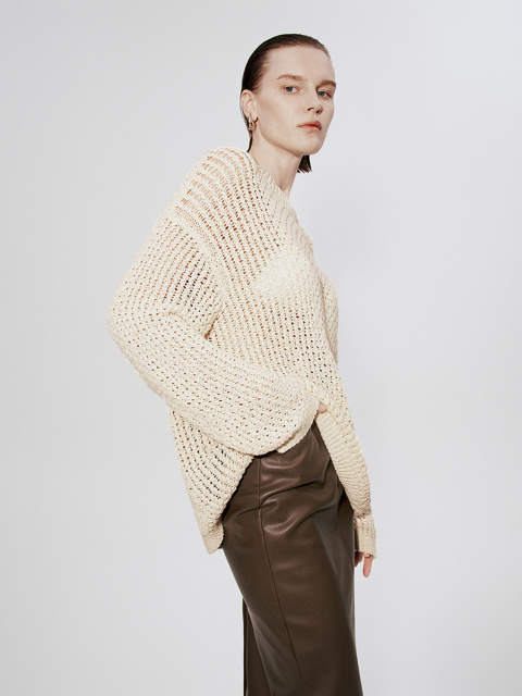 Women's textured knitwear