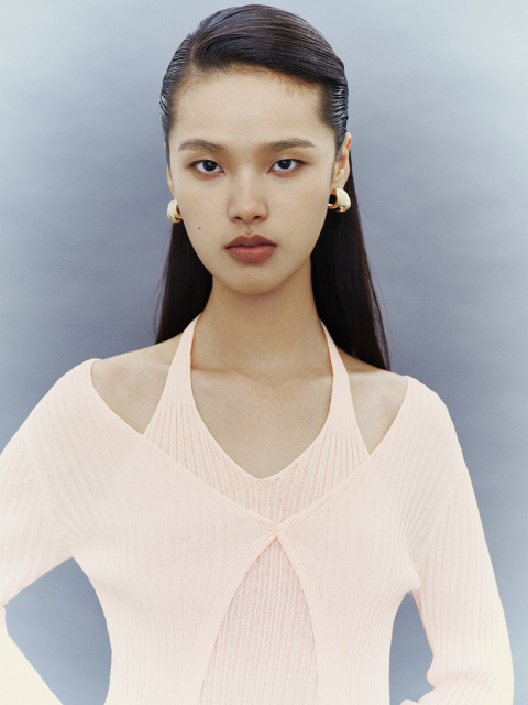 Women's fake two knitwear