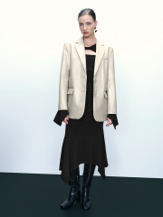 Women's leather coat