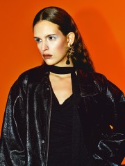 Women's leather coat