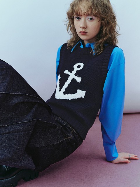 ODM Women's jacquard knit tank top