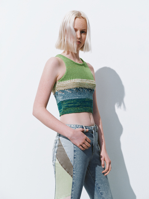 Custom Women's Fabric Knit Vest - Stylish and Versatile Layering Essential