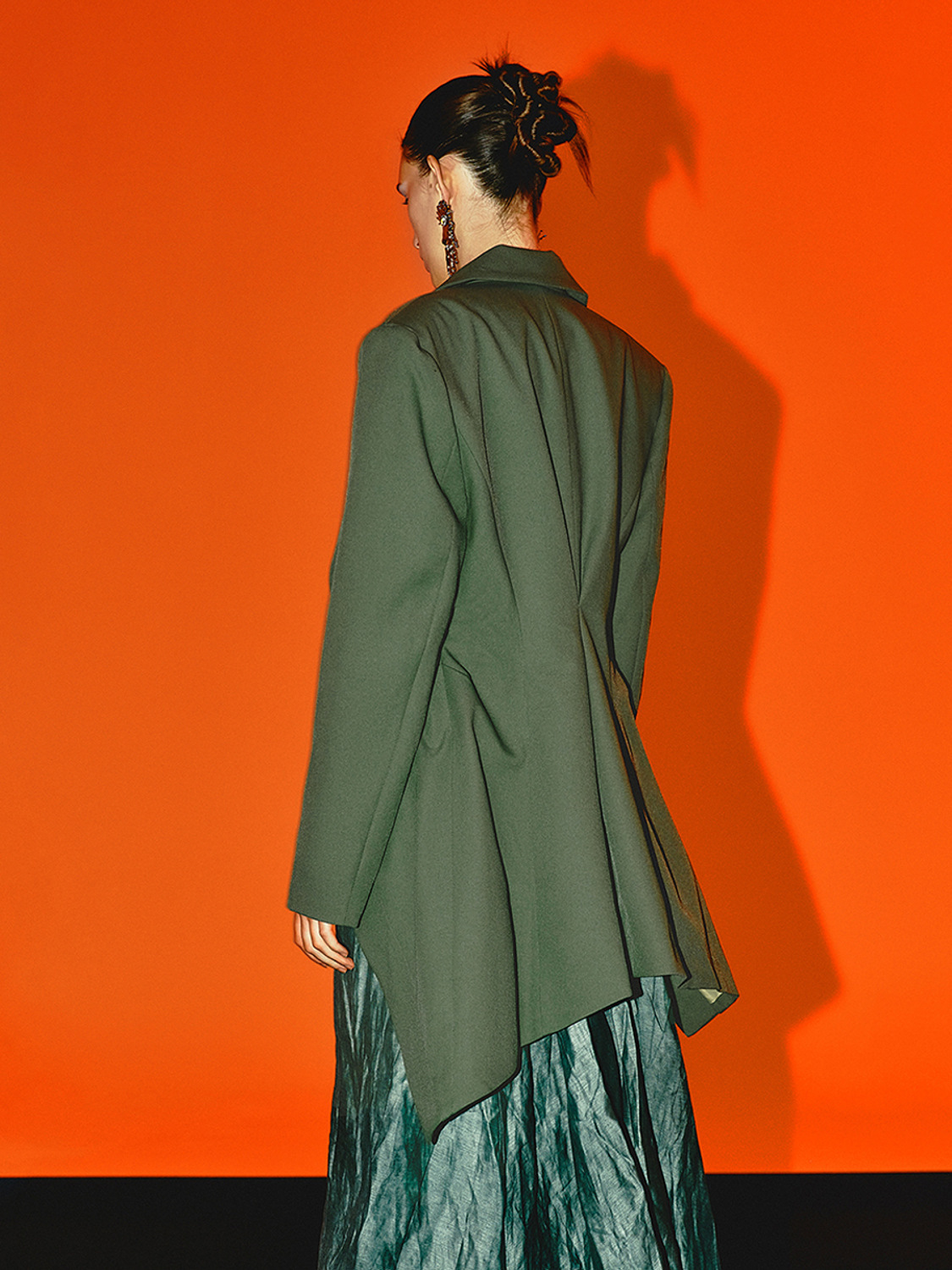 Women's lapel coat