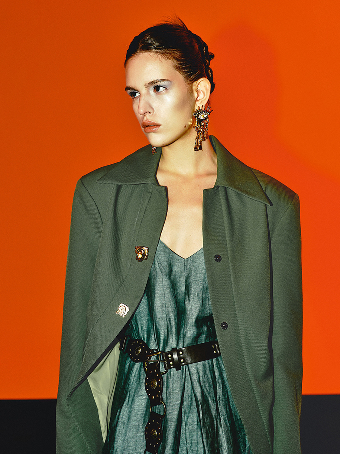 Women's lapel coat
