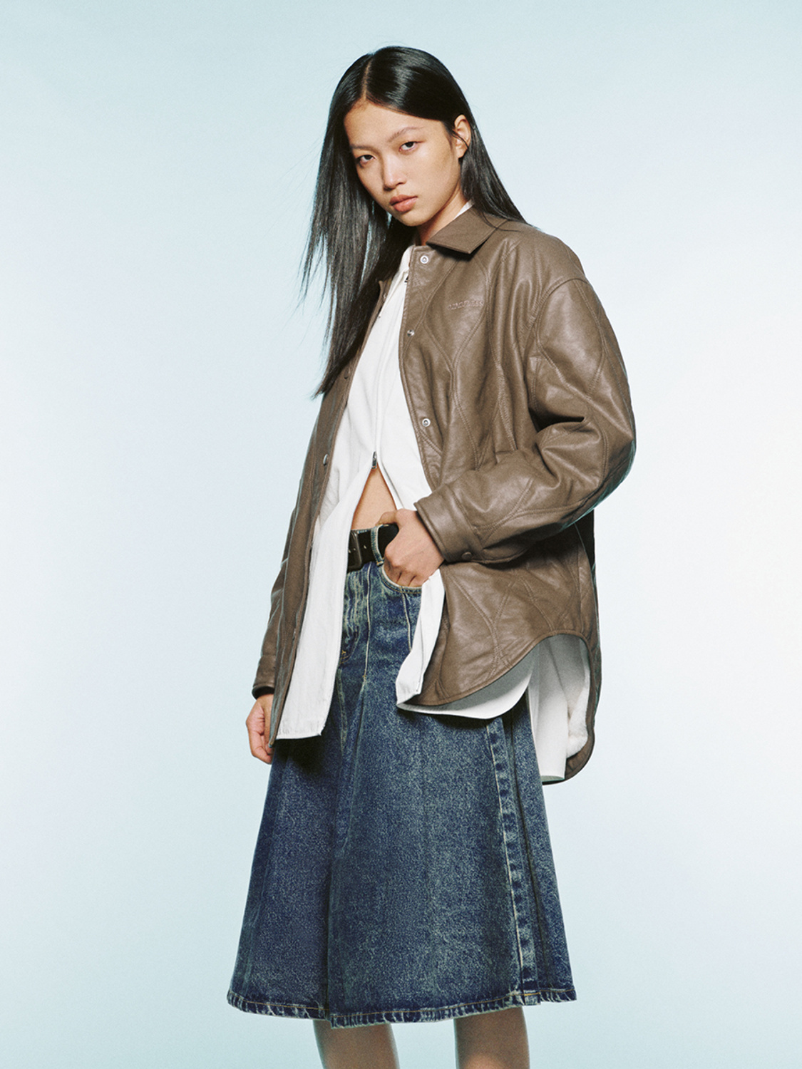Women's button coat