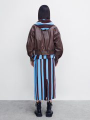 Women's motorcycle lapel jacket