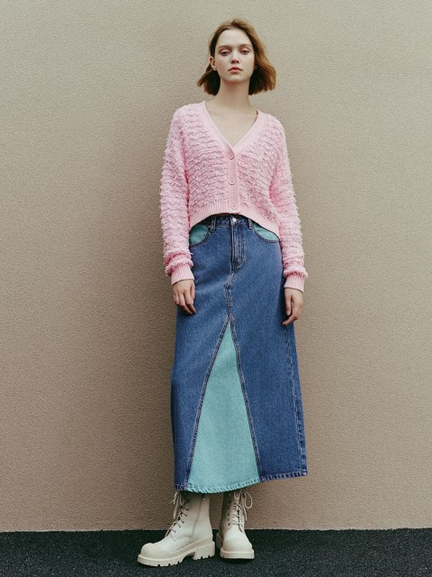 Women's V-neck cardigan