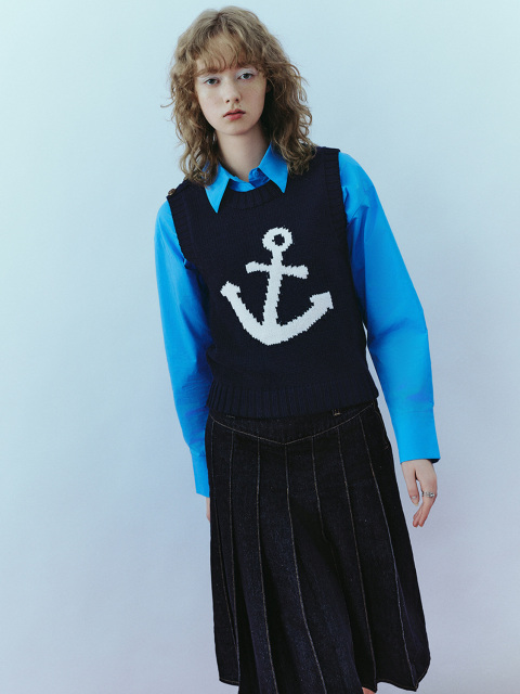 ODM Women's jacquard knit tank top