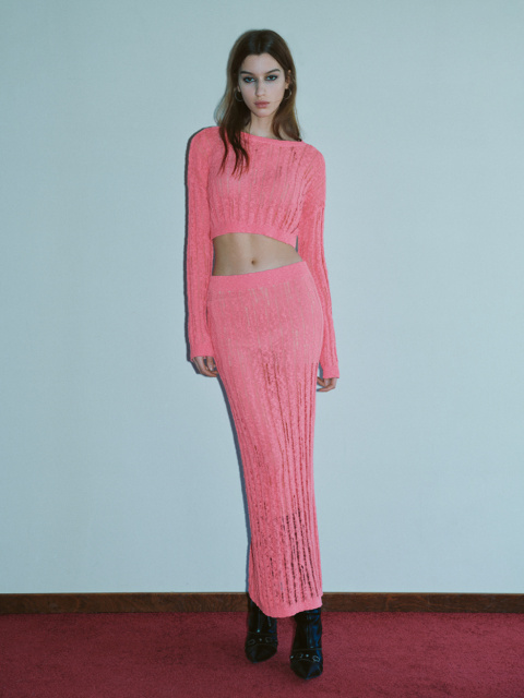 Women's textured knitwear