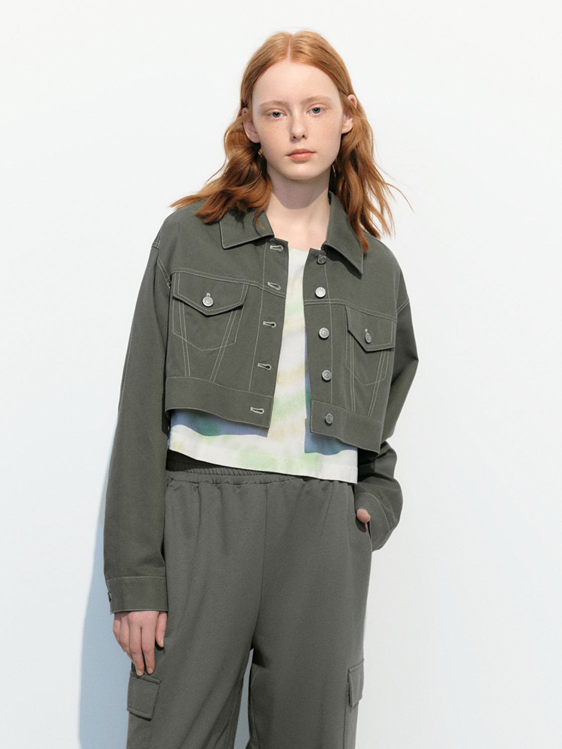 Women's button coat