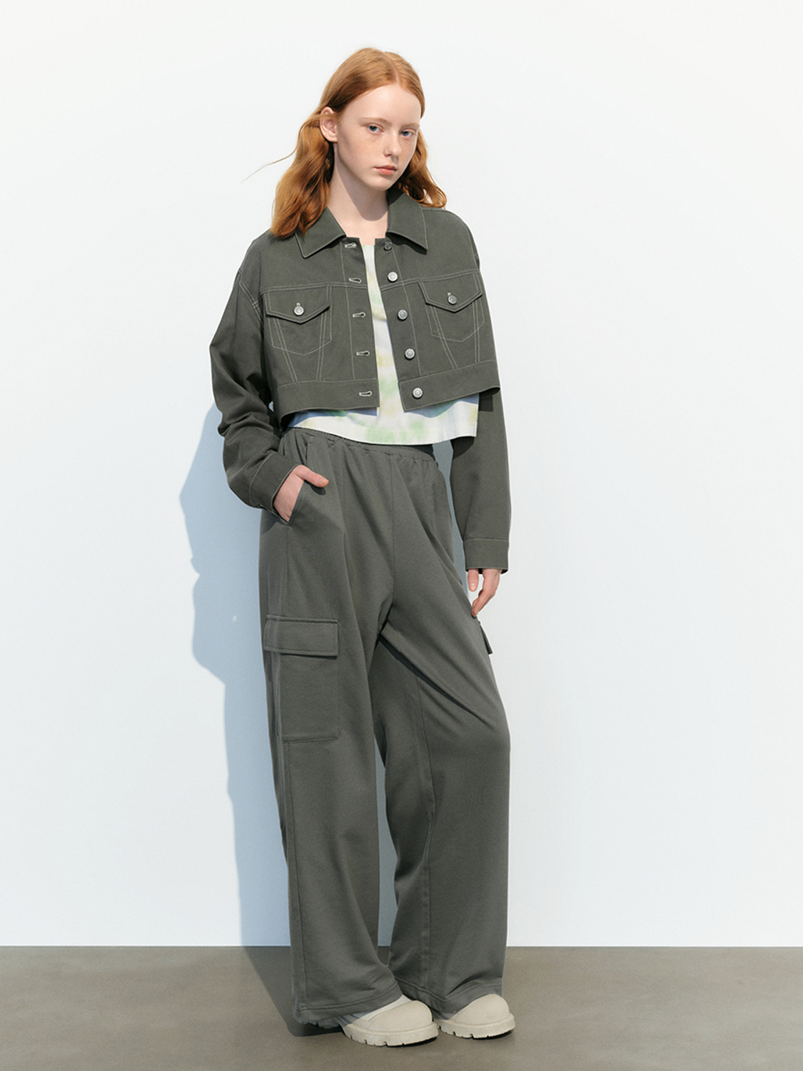 Women's button coat