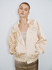 Women's stand-up collar coat