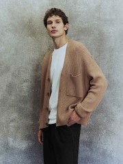 Men's knitted cardigan