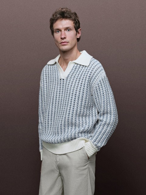 Men's contrasting knitwear