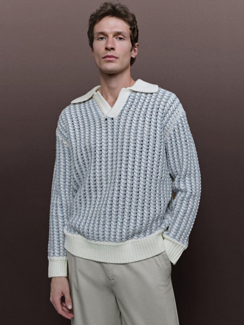 Men's contrasting knitwear
