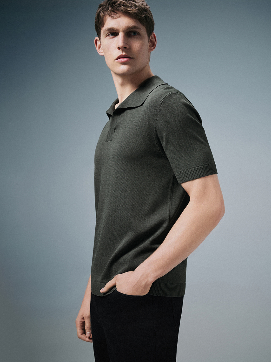 Men's short-sleeved knitwear