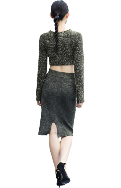 Women's Fur Sweater Suits - Luxurious and Stylish Attire for Warm Days
