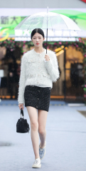 JUBAODI Tassel glitter ladies top sequin plus ladies skirt