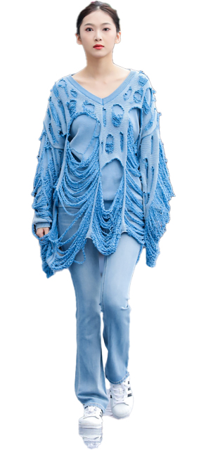 JUBAODI Women's irregular tops