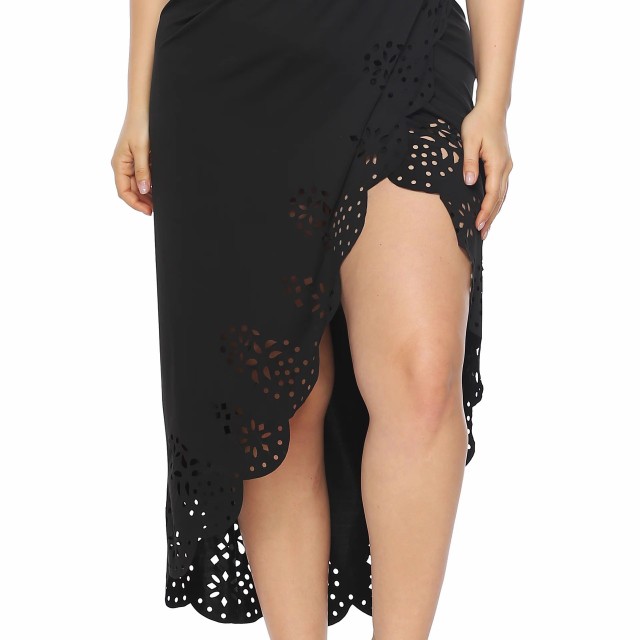 New seaside hollowed-out cover skirt plus-size bikini cover skirt halter beach skirt a wrap skirt swimsuit