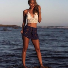 Bikini cover skirt hand hook knitted beach skirt seaside degree skirt Sexy hollow A-line skirt swimsuit over skirt