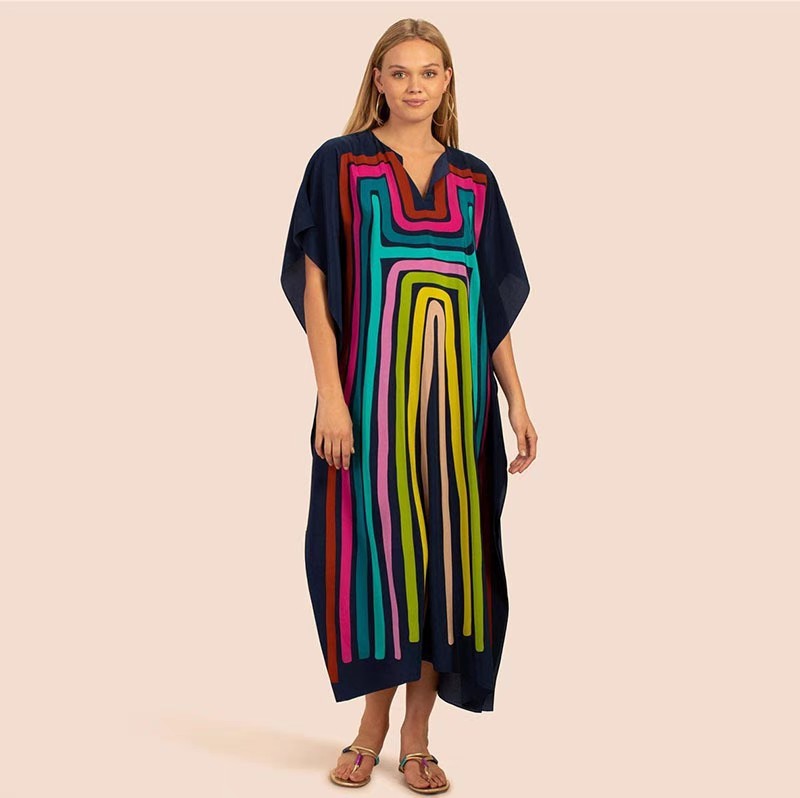 Beach long skirt tourist beach smock Gown holiday dress Bikini smock