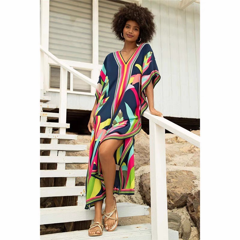 Beach long skirt tourist beach smock Gown holiday dress Bikini smock